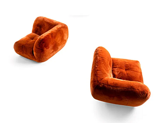 Corner leather armchair LAGO Happening 1460