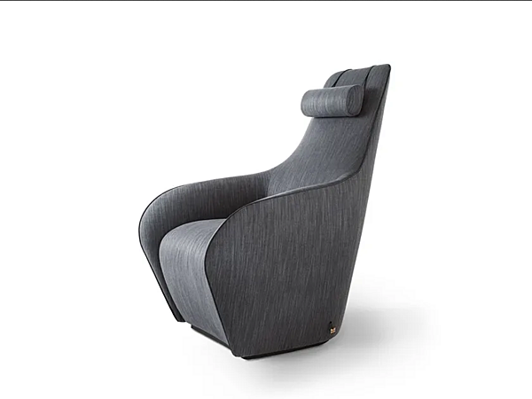 Fabric armchair with removable cover GIORGETTI Tie XL 74400, 74405 factory GIORGETTI from Italy. Foto №6
