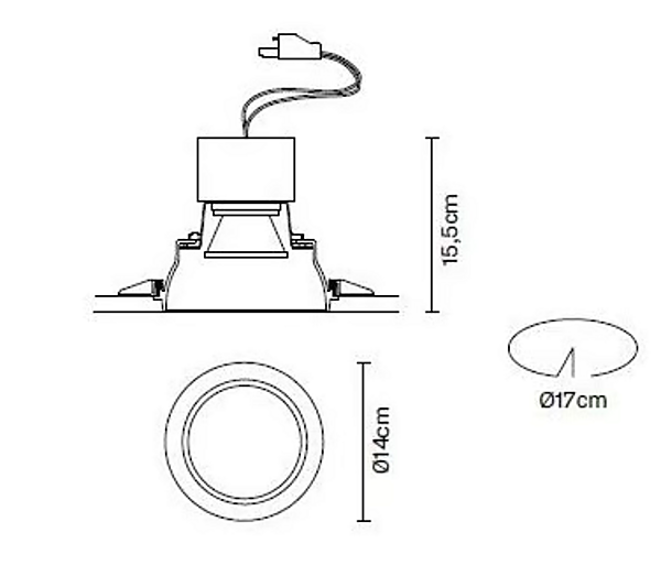 Recessed Ceiling Spotlight Tools Fabbian factory Fabbian from Italy. Foto №3