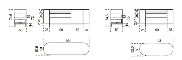 Ash chest of drawers Kumi Gallotti&Radice factory Gallotti & Radice from Italy. Foto №5