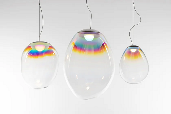 Blown Glass Pendant Lamp Stellar Nebula Artemide factory Artemide from Italy. Foto №10