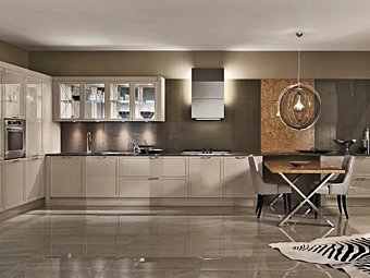 Linear Fitted Kitchen Luxury Glam Aster Cucine