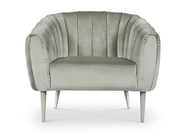 Velvet Easy Chair with Armrests BRABBU Oreas factory BRABBU from Italy. Foto №1