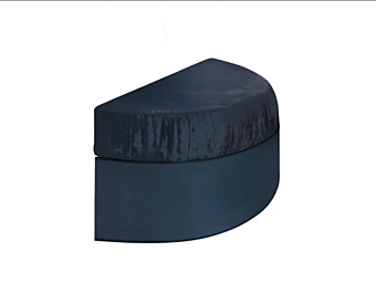 Round fabric bench with soft back Martini Interiors Emozioni PV01 Round fabric bench with soft back Martini Interiors Emozioni PV01 factory MARTINI INTERIORS from Italy