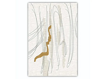 Handmade Rectangular Bamboo Silk Rug GIORGETTI Miro GA243, GA244 factory GIORGETTI from Italy