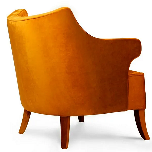 Velvet armchair with armrests BRABBU Java factory BRABBU from Italy. Foto №3