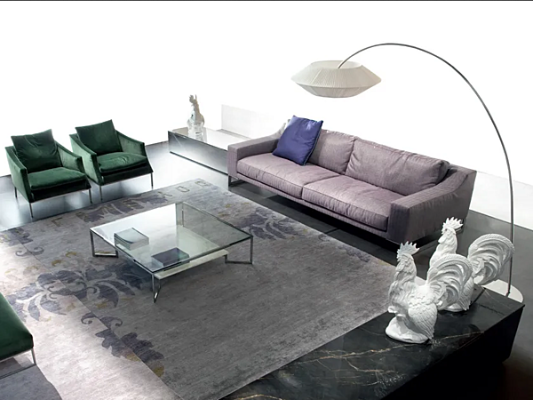 Fabric sofa with upholstered back ERBA ITALIA Indizio factory ERBA ITALIA from Italy. Foto №4