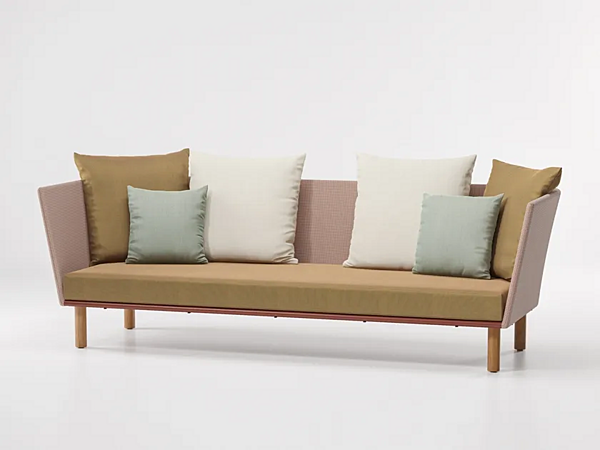 Garden sofa with upholstered back KETTAL Bitta factory KETTAL from Italy. Foto №4