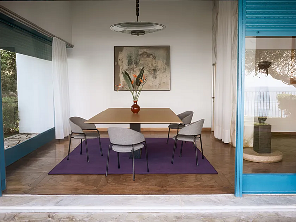 Fabric easy chair with armrests Potocco Fast 946 P 946/P factory POTOCCO from Italy. Foto №4