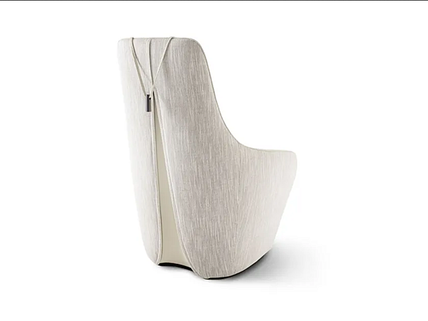 Fabric armchair with removable cover GIORGETTI Tie XL 74400, 74405 factory GIORGETTI from Italy. Foto №4