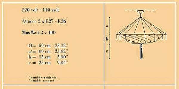 Chandelier ARCHEO VENICE DESIGN 301-SD factory ARCHEO VENICE DESIGN from Italy. Foto №2