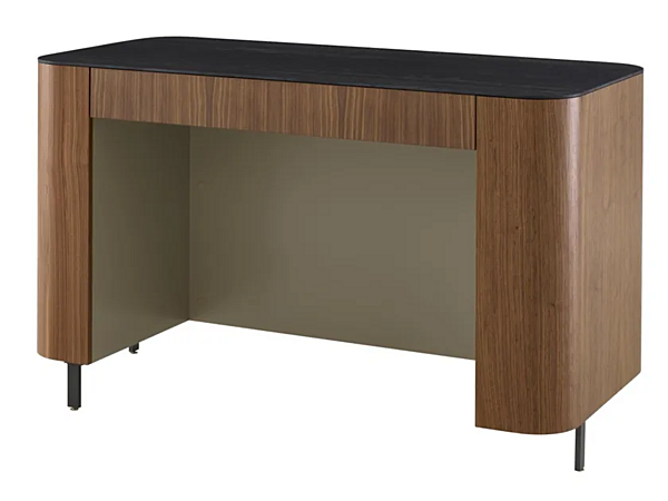 Rectangular wood veneer writing desk LIGNE ROSET Postmoderne 00VHAJ1N factory LIGNE ROSET from Italy. Foto №2