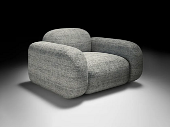 Fabric armchair stone CASA +39 EST001