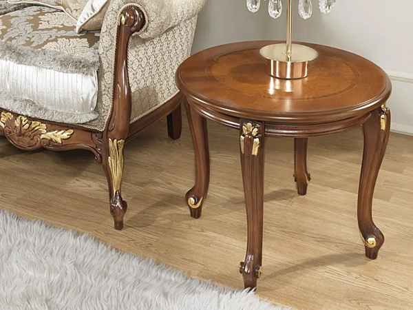 Round wooden coffee table CASA +39 La Fenice 1215/1615 factory CASA +39 from Italy. Foto №2