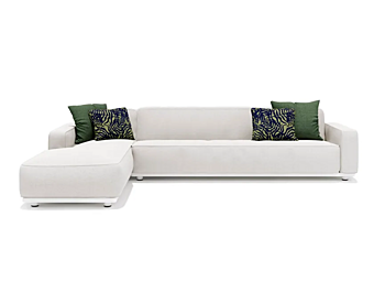 Modular fabric garden sofa with chaise longue Atmosphera Laguna