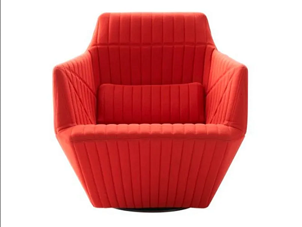 Swivel fabric armchair with armrests LIGNE ROSET Facett 14060205-14060255 factory LIGNE ROSET from Italy. Foto №1