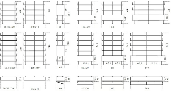 Sectional wooden bookcase Brera 23 Gallotti Radice factory Gallotti & Radice from Italy. Foto №4