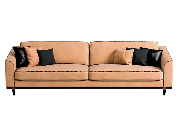 4-seater leather sofa Sesto Senso CPRN HOMOOD S529 factory CPRN HOMOOD from Italy. Foto №1