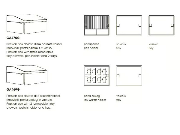 Leather Jewelry Box Passion GIORGETTI GA468G, GA469G, GA470G, GA471G factory GIORGETTI from Italy. Foto №10