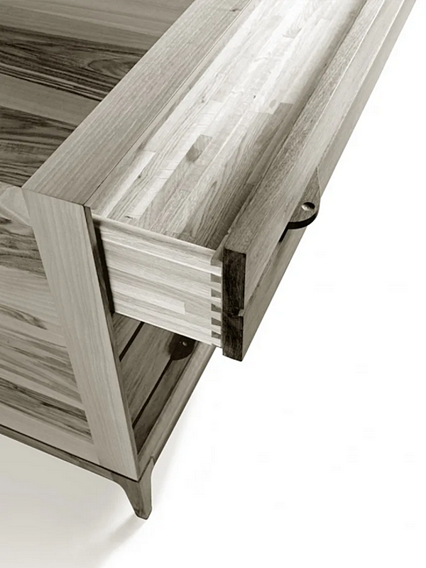 Solid wood chest of drawers Binario M 615 DALE factory DALE from Italy. Foto №2