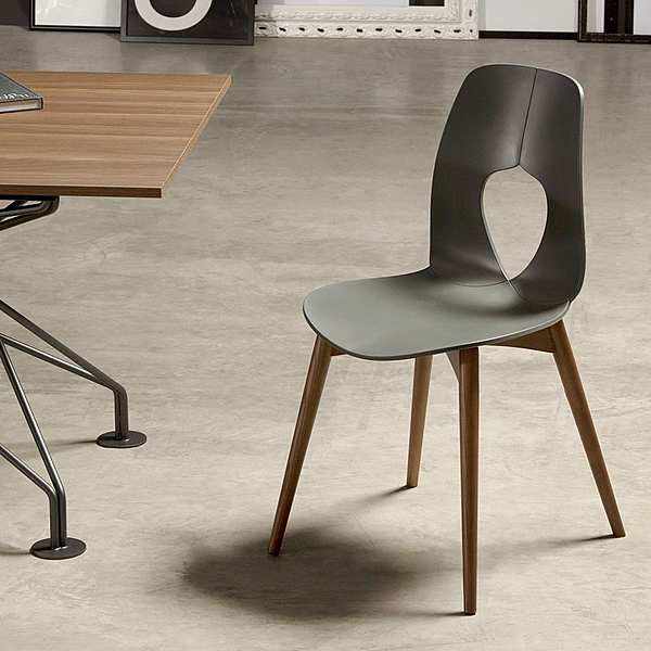 Chair TONIN CASA HOLE WOOD - 7227 factory TONIN CASA from Italy. Foto №6