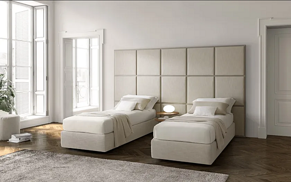 Upholstered wall panel system in Scacco A3 fabric Duomo Design factory Duomo Design from Italy. Foto №4