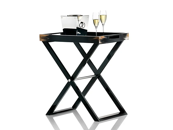 Folding wooden side table with tray ARCAHORN Elba 1295 1295 factory ARCAHORN from Italy. Foto №1