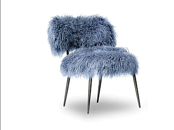 Easy chair with upholstered back Nepal BAXTER factory BAXTER from Italy