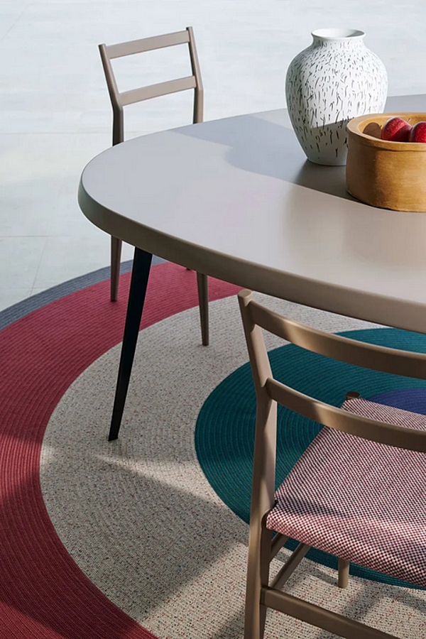 Garden table with multi-layer wood top CASSINA Mexique Outdoor factory CASSINA from Italy. Foto №2