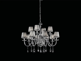 Chandelier with Swarovski crystals Euroluce Lampadari TooChic L8 4 Shade factory EUROLUCE LAMPADARi from Italy