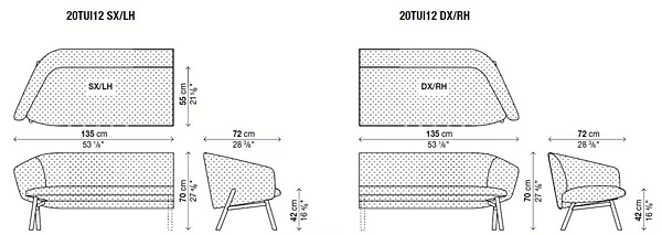 Modular Fabric Sofa with Upholstered Back Kristalia Tuile System factory Kristalia from Italy. Foto №7