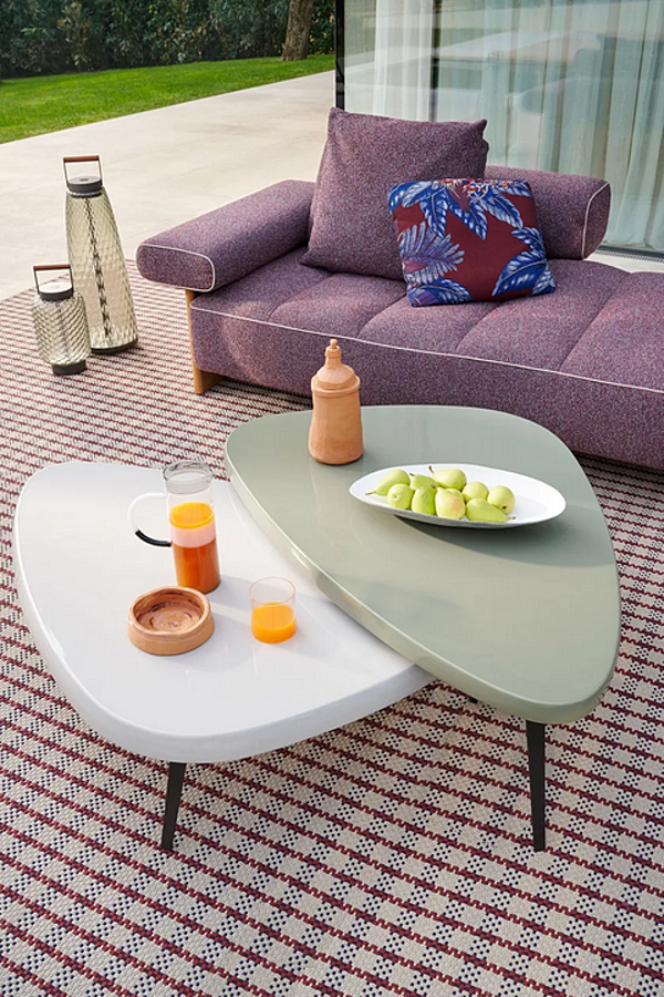 Garden table with multi-layer wood top CASSINA Mexique Outdoor factory CASSINA from Italy. Foto №19