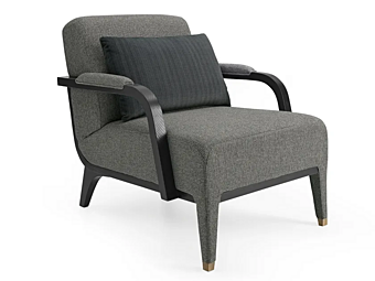 Fabric armchair with armrests A.R. Arredamenti Dilan D84 factory AR Interiors from Italy