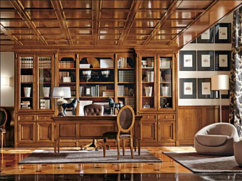 Wall Mounted Cherry Wood Bookcase Torino Martini Interiors Wall Mounted Cherry Wood Bookcase Torino Martini Interiors factory MARTINI INTERIORS from Italy
