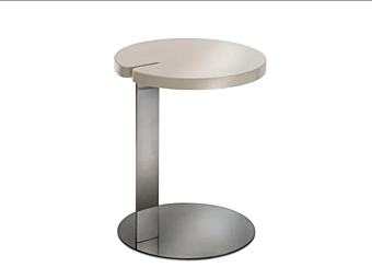 Round wooden side table Butter Saba