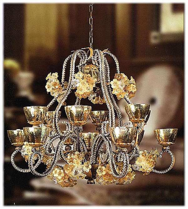 Chandelier MECHINI L281/14 factory MECHINI from Italy. Foto №1