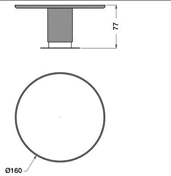 Round Wooden and Ceramic Outdoor Garden Table CPRN HOMOOD OD1018, OD1019, OD1020 factory CPRN HOMOOD from Italy. Foto №5