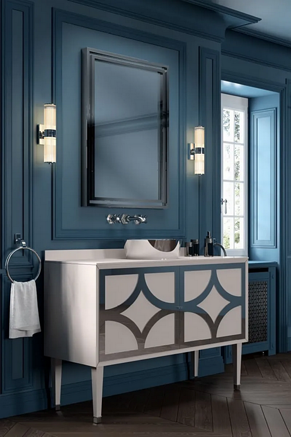 Single wooden vanity unit with drawers Park Avenue Cora 2A PKRCORA2ACES factory Park Avenue from Italy. Foto №10