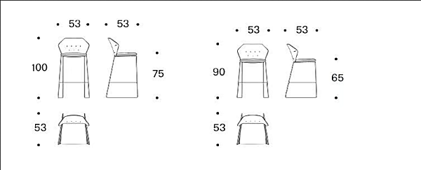 Fabric stool with footrest Saba New York factory SABA from Italy. Foto №7