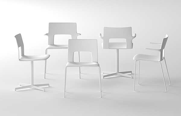 Chair DESALTO Kobe - chair with tubular frame factory DESALTO from Italy. Foto №1