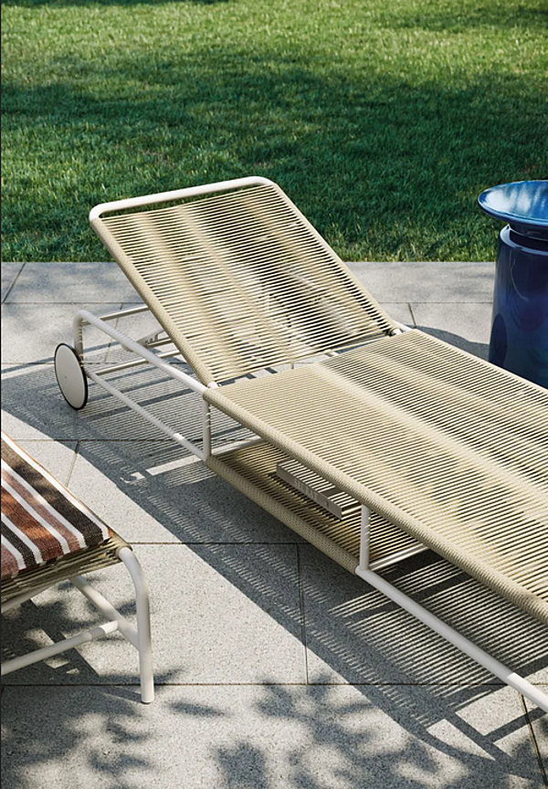 Aluminium Sun Lounger with Castors Air Atmosphera factory ATMOSPHERA from Italy. Foto №7