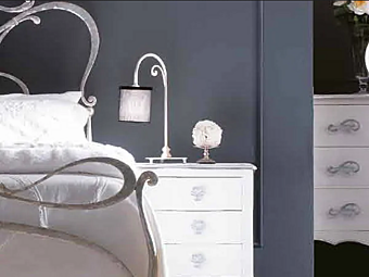 Bedside lamp in fabric with gold accents CORTEZARI ESTER ROLL factory CORTE ZARI from Italy