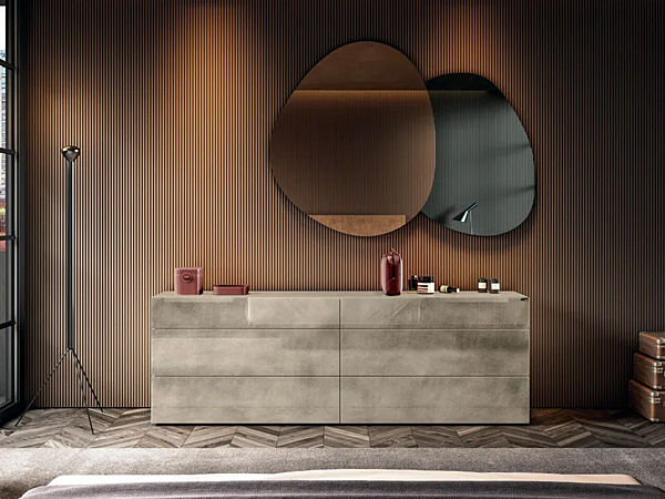 Glass chest of drawers LAGO 36E8 0650B 0650B factory LAGO from Italy. Foto №1