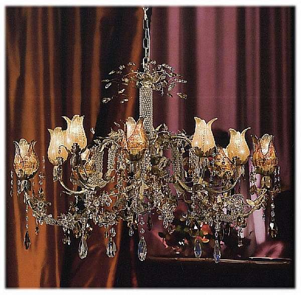 Chandelier MECHINI L268/10 factory MECHINI from Italy. Foto №1