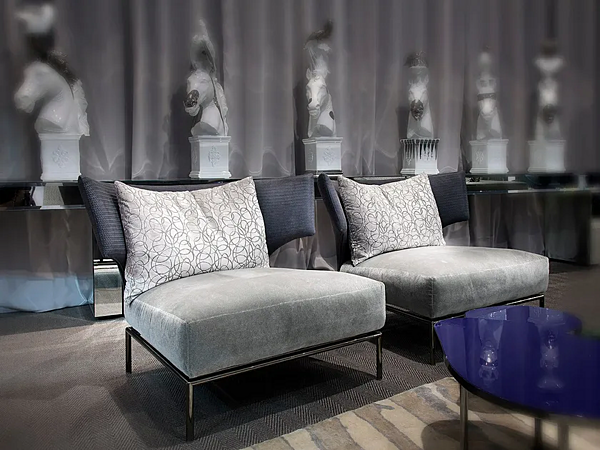 Upholstered armchair with soft back ERBA ITALIA Abbraccio factory ERBA ITALIA from Italy. Foto №7