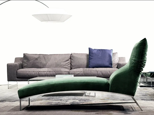 Upholstered chaise longue Forever Young ERBA ITALIA factory ERBA ITALIA from Italy. Foto №2