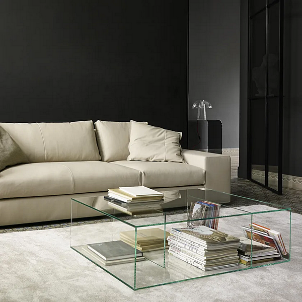 Low rectangular glass coffee table LIGNE ROSET Saldo 19960070 factory LIGNE ROSET from Italy. Foto №3