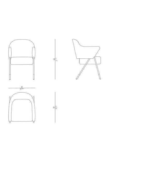 Armchair ROSSATO 09-PL03 factory ROSSATO from Italy. Foto №7