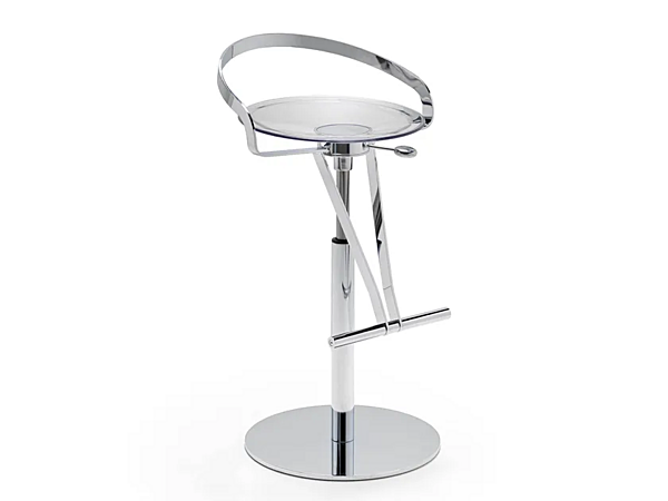 Swivel Steel Stool with Gas Lift FASEM Cayman Bar Poli factory FASEM from Italy. Foto №1