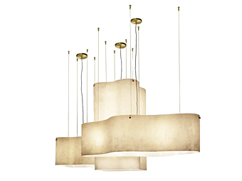 Pendant lamp Nuvola BAXTER glass factory BAXTER from Italy